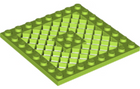 LEGO® los onderdeel Plaat Aangepast in kleur Limoen 4151b
