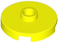 Plaatje in Gallery viewer laden, LEGO® los onderdeel Tegel Rond in kleur Neon geel 18674