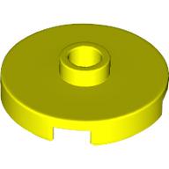 LEGO® los onderdeel Tegel Rond in kleur Neon geel 18674