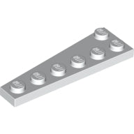 Plaatje in Gallery viewer laden, LEGO® los onderdeel Wig Plaat in kleur Wit 78444