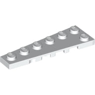 LEGO® los onderdeel Wig Plaat in kleur Wit 78443