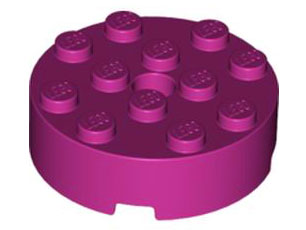 LEGO® los onderdeel Steen Rond in kleur Magenta 87081