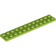 Plaatje in Gallery viewer laden, LEGO® los onderdeel Plaat Algemeen in kleur Limoen 2445