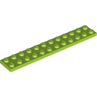 LEGO® los onderdeel Plaat Algemeen in kleur Limoen 2445