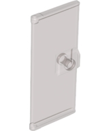 LEGO® los onderdeel Deur in kleur Doorzichtig Zwart 80683