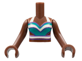 LEGO® los onderdeel Romp Roodachtig Bruin FTGpb375c01