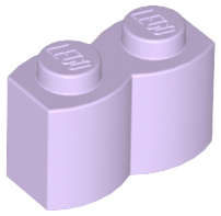 LEGO® los onderdeel Steen Aangepast in kleur Lavendel 30136