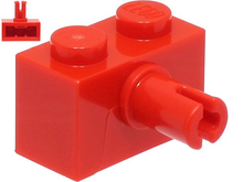 Plaatje in Gallery viewer laden, LEGO® los onderdeel Steen Aangepast in kleur Rood 44865