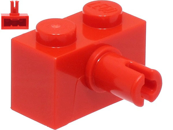 LEGO® los onderdeel Steen Aangepast in kleur Rood 44865