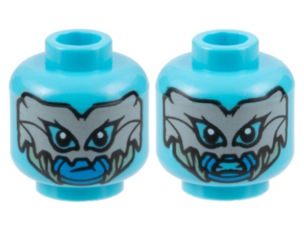LEGO® los onderdeel Hoofd Medium Azuurblauw 3626cpb3139