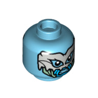 Plaatje in Gallery viewer laden, LEGO® los onderdeel Hoofd Medium Azuurblauw 3626cpb3139