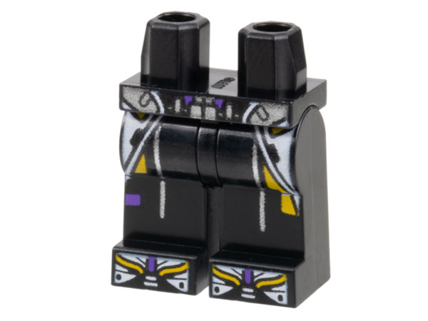 LEGO® los onderdeel Benen met Motief Zwart 970c00pb1440