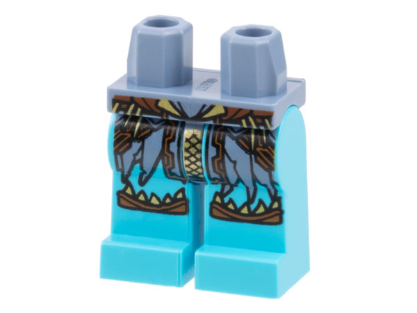 LEGO® los onderdeel Benen met Motief Zandblauw 970c156pb01