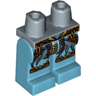 Plaatje in Gallery viewer laden, LEGO® los onderdeel Benen met Motief Zandblauw 970c156pb01