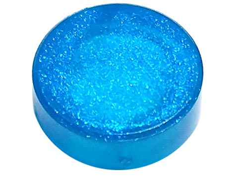 LEGO® Tegel Rond Doorzichtig donkerblauw opaal 98138