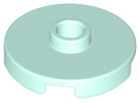LEGO® los onderdeel Tegel Rond in kleur Licht Aqua 18674