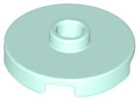 LEGO® los onderdeel Tegel Rond in kleur Licht Aqua 18674
