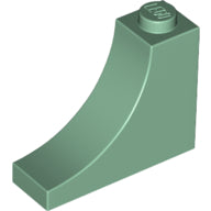 Plaatje in Gallery viewer laden, LEGO® los onderdeel Steen Boog in kleur Zandgroen 18653