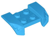 LEGO® los onderdeel Spatbord Donker Azuurblauw 44674