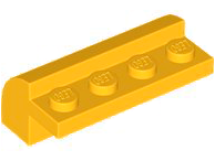 Plaatje in Gallery viewer laden, LEGO® los onderdeel Dakpan Gebogen Helder Licht Oranje 6081