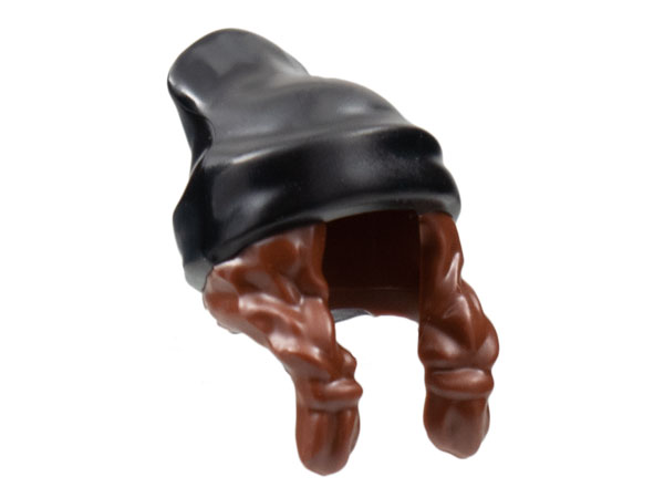 LEGO® los onderdeel Haar in kleur Roodachtig Bruin 52686pb05