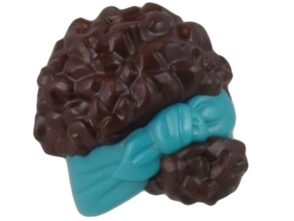 LEGO® los onderdeel Haar in kleur Donker Bruin 79984pb02