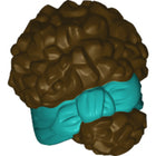 LEGO® los onderdeel Haar in kleur Donker Bruin 79984pb02