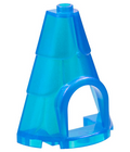 LEGO® los onderdeel Dak Doorzichtig donkerblauw opaal 80029