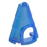 Plaatje in Gallery viewer laden, LEGO® los onderdeel Dak Doorzichtig donkerblauw opaal 80029