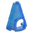 LEGO® los onderdeel Dak Doorzichtig donkerblauw opaal 80029
