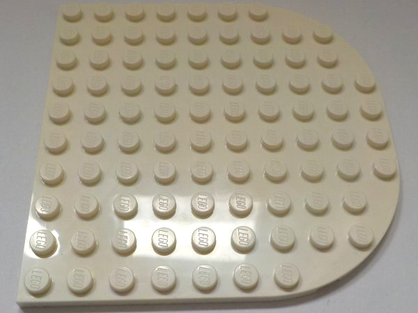 LEGO® los onderdeel Plaat Rond in kleur Wit 80031