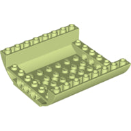 Plaatje in Gallery viewer laden, LEGO® los onderdeel Dakpan Gebogen Geelachtig Groen 54091