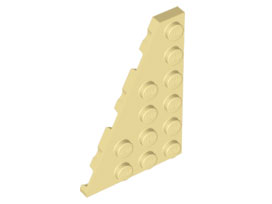 LEGO® los onderdeel Wig Plaat in kleur Geelbruin 48208