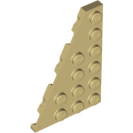 LEGO® los onderdeel Wig Plaat in kleur Geelbruin 48208