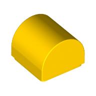 LEGO® los onderdeel Dakpan Gebogen in kleur Geel 49307