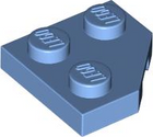 LEGO® los onderdeel Wig Plaat in kleur Medium Blauw 26601