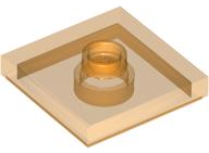 LEGO® los onderdeel Plaat Aangepast Doorzichtig Oranje 87580