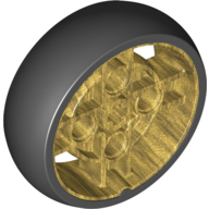 LEGO® los onderdeel Wiel in kleur Parel Goud 65834pb02