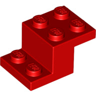 LEGO® los onderdeel Beugel in kleur Rood 73562
