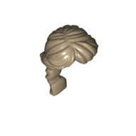 Plaatje in Gallery viewer laden, LEGO® los onderdeel Haar in kleur Donker Geelbruin 88286