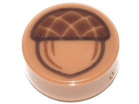 LEGO® onderdeel Tegel Rond met Motief Medium Noga 98138pb070