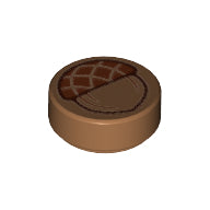 Plaatje in Gallery viewer laden, LEGO® onderdeel Tegel Rond met Motief Medium Noga 98138pb070