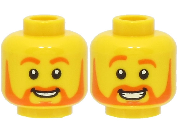 LEGO® los onderdeel Hoofd in kleur Geel 3626cpb3044