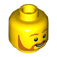 Plaatje in Gallery viewer laden, LEGO® los onderdeel Hoofd in kleur Geel 3626cpb3044