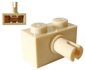LEGO® los onderdeel Steen Aangepast in kleur Geelbruin 44865