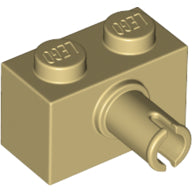 LEGO® los onderdeel Steen Aangepast in kleur Geelbruin 44865