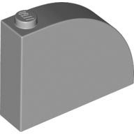 LEGO® onderdeel Dakpan Gebogen Licht Blauwachtig Grijs 65734