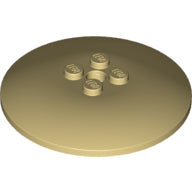 LEGO® los onderdeel Schaal in kleur Geelbruin 44375b