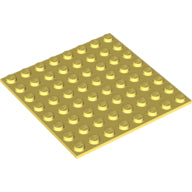 LEGO® onderdeel Plaat Aangepast Helder Lichtgeel 79759c01