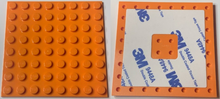 Plaatje in Gallery viewer laden, LEGO® los onderdeel Plaat Aangepast in kleur Oranje 79759c01